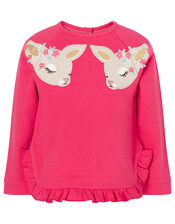 Baby Deer Sweatshirt and Leggings Set, Pink (PINK), large