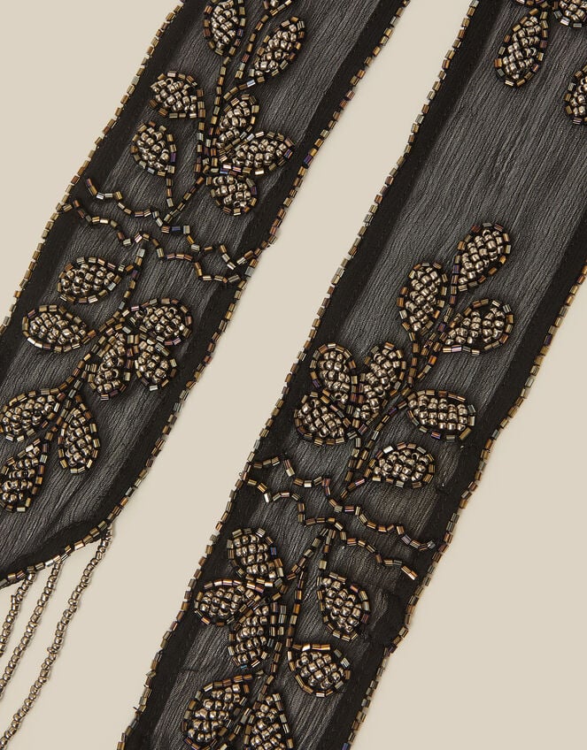 Rosa Embellished Skinny Scarf, , large
