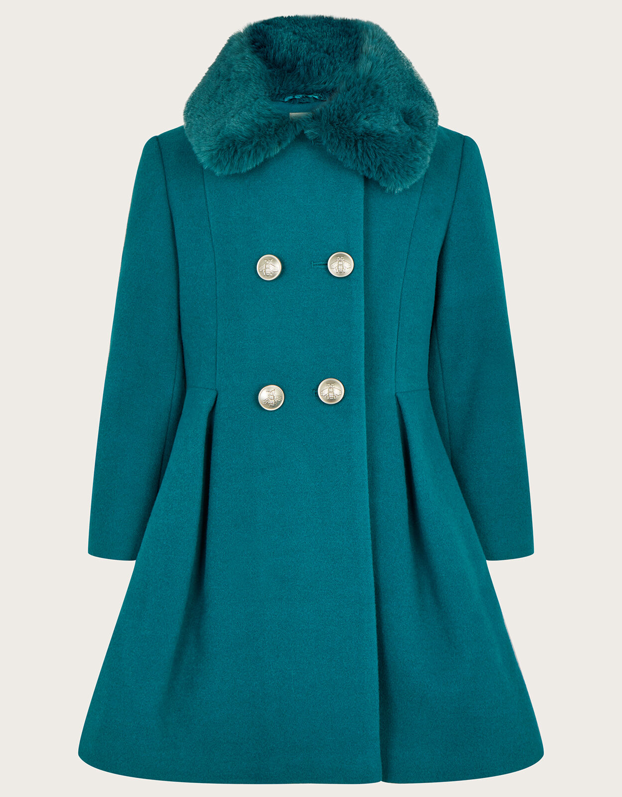 Girls teal coat top