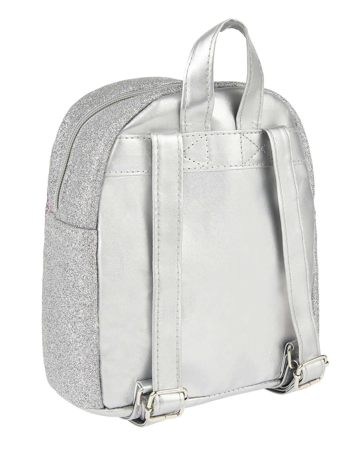 Silver Glitter Owl Backpack