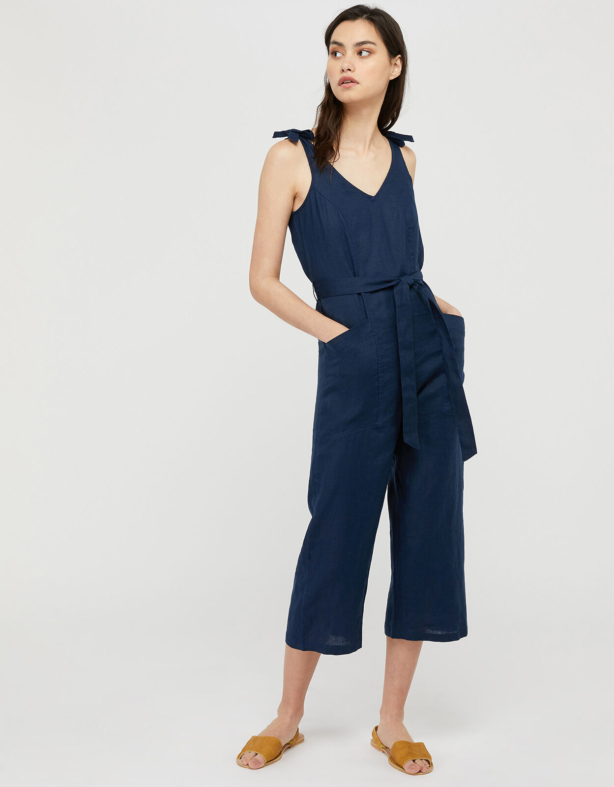 Monsoon navy jumpsuit store
