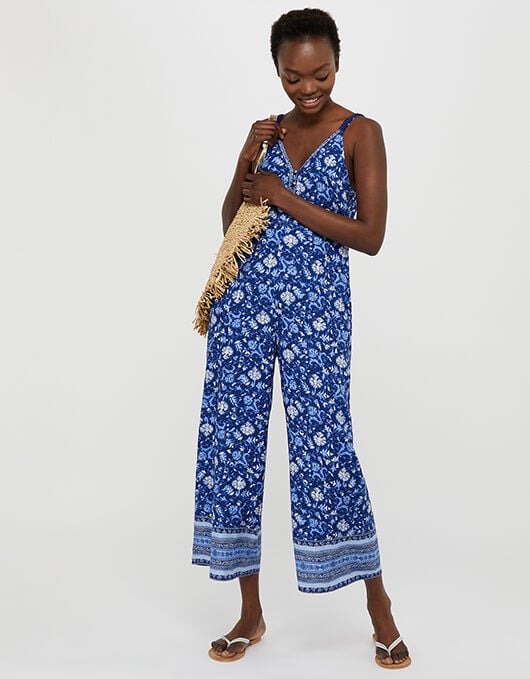 Monsoon best sale blue jumpsuit
