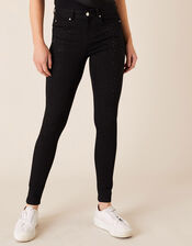 Nadine Star Sparkle Leg Jeans, Black (BLACK), large
