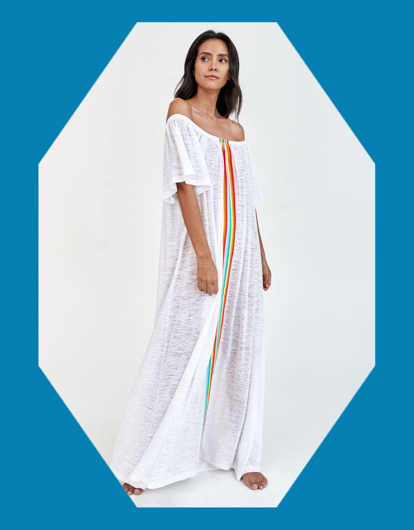 Pītusa Off-Shoulder Beach Kaftan, , large