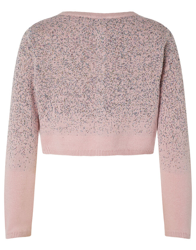 Sequin Knit Bolero in Organic Cotton, Pink (PINK), large