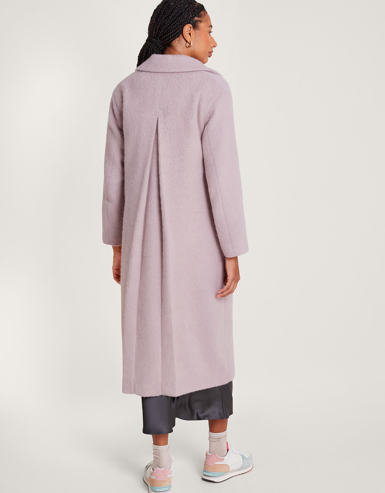 Brushed outlet wool coat
