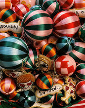 Anna and Nina Small Threaded Bauble, , large