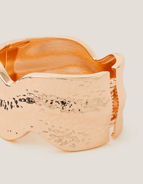 Chunky Hammered Cuff Bracelet, , large