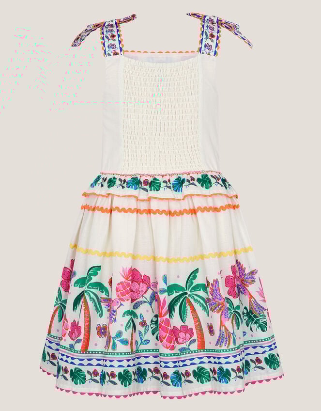 Tropical Print Sundress, Ivory (IVORY), large