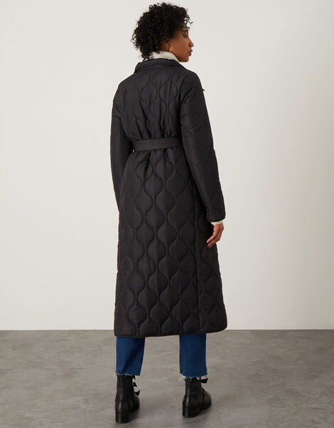 Orla Padded Coat in Recycled Polyester Black, Black (BLACK), large