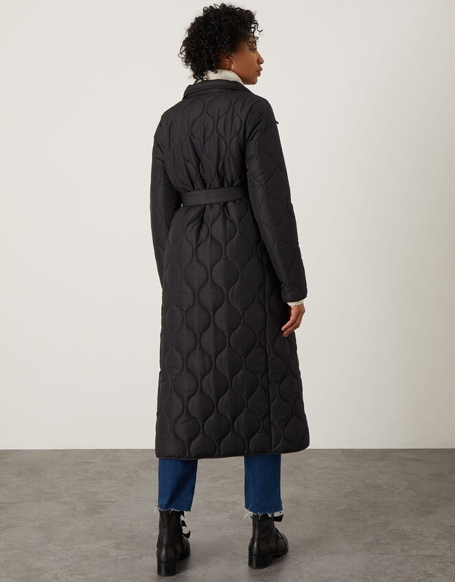 Orla Padded Coat in Recycled Polyester, Black (BLACK), large
