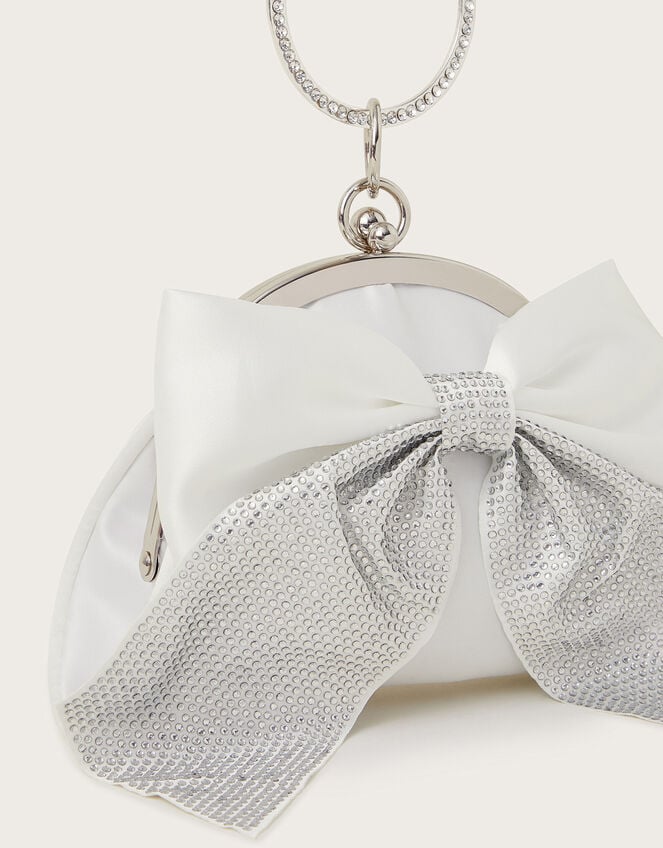 Diamante Bow Bangle Bag, , large