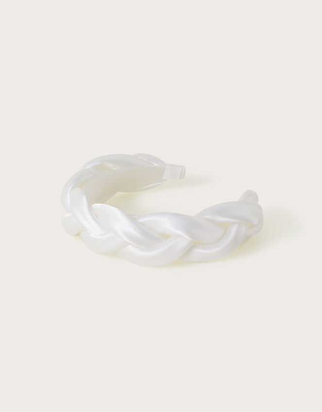 Plait Headband, Ivory (IVORY), large
