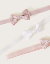Baby Bow Bridesmaid Bandos Set of Three, , large