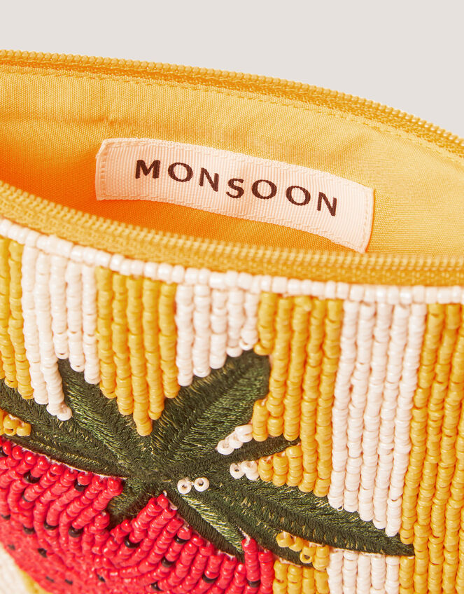 Strawberry Beaded Pouch, , large