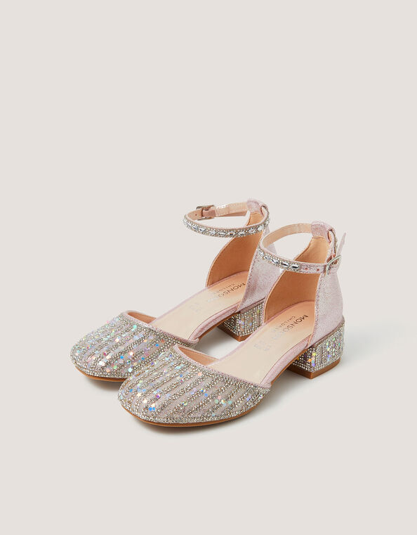 Glitter Confetti Two Part Heels, Pink (PINK), large