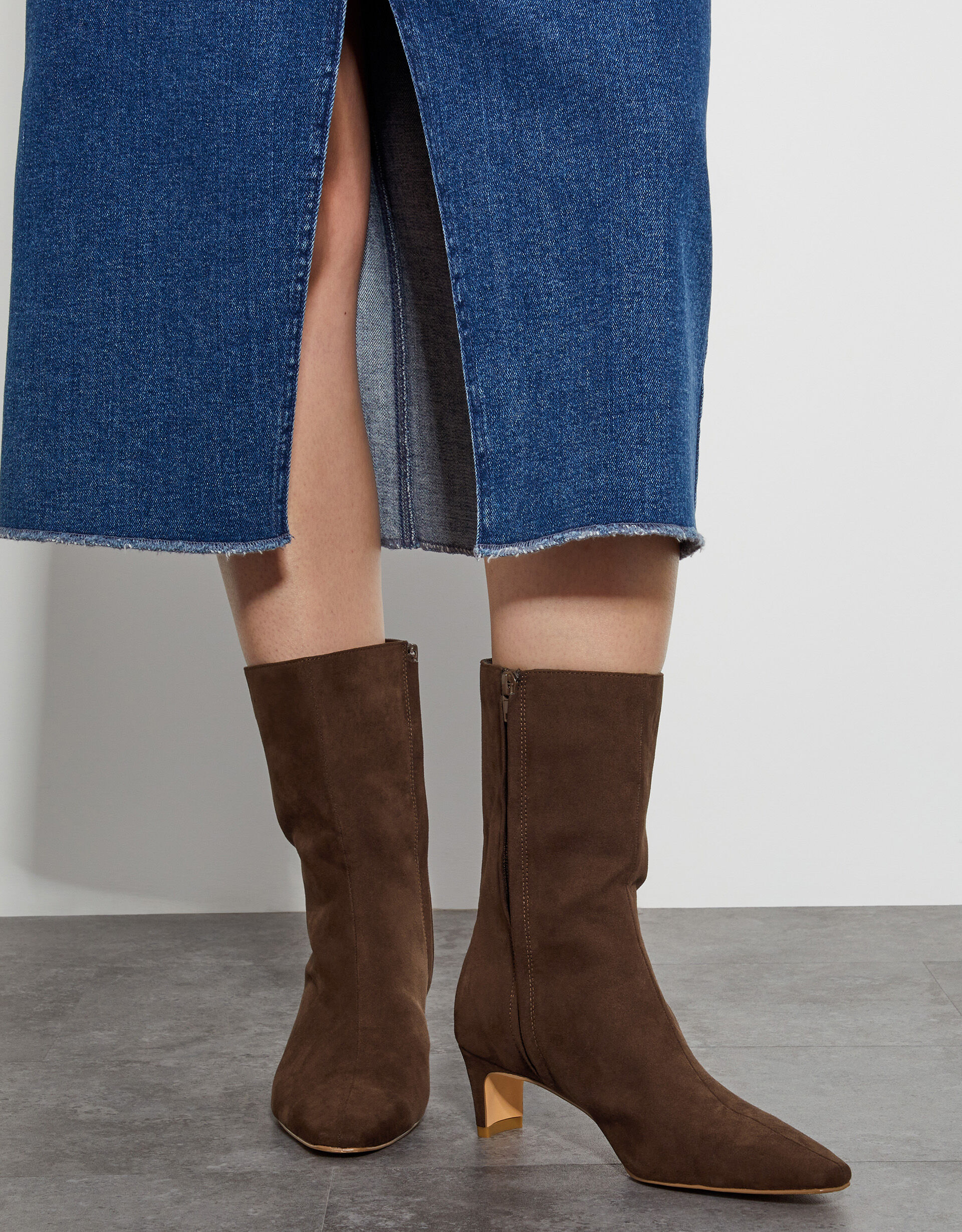 Women s Boots Beautiful Leather Suede Boots Slouch Boots Monsoon Global
