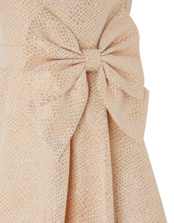 Kalia Jacquard Occasion Dress, Gold (ROSE GOLD), large