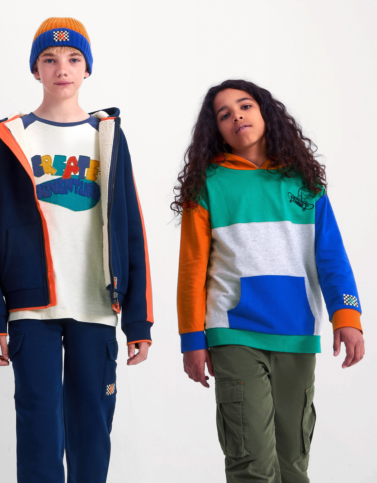 Colour Block Hoodie Multi