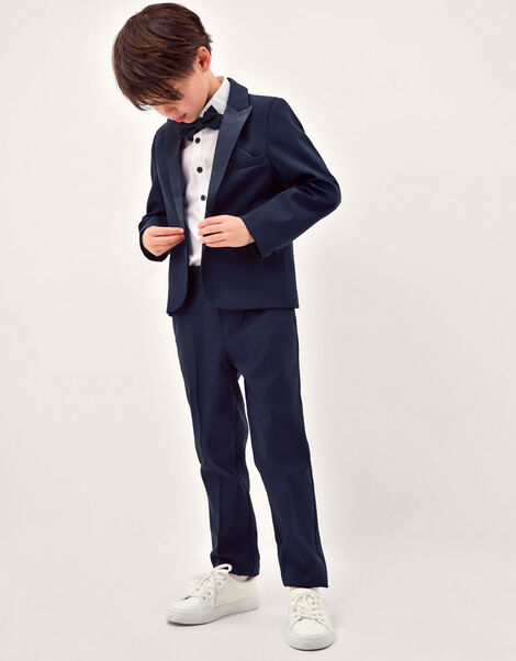 Luca 4-Piece Tuxedo Suit, Blue (NAVY), large