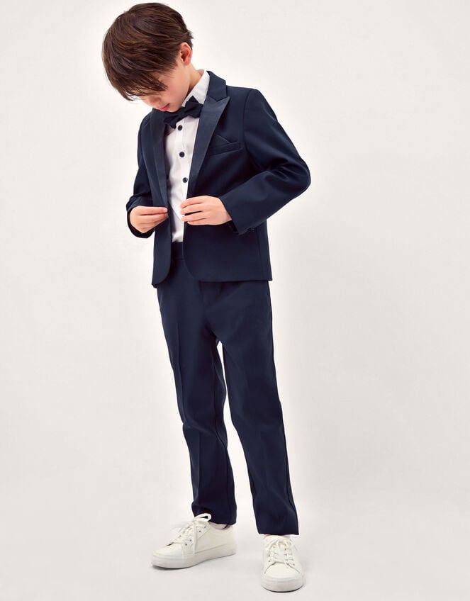 Luca 4-Piece Tuxedo Suit, Blue (NAVY), large