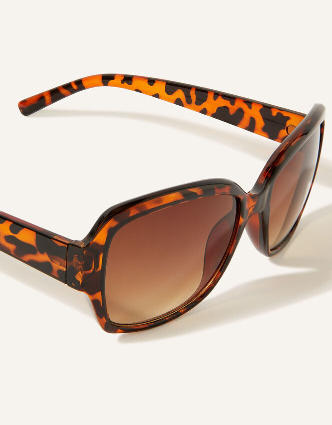 Wrap Tortoiseshell Sunglasses, , large