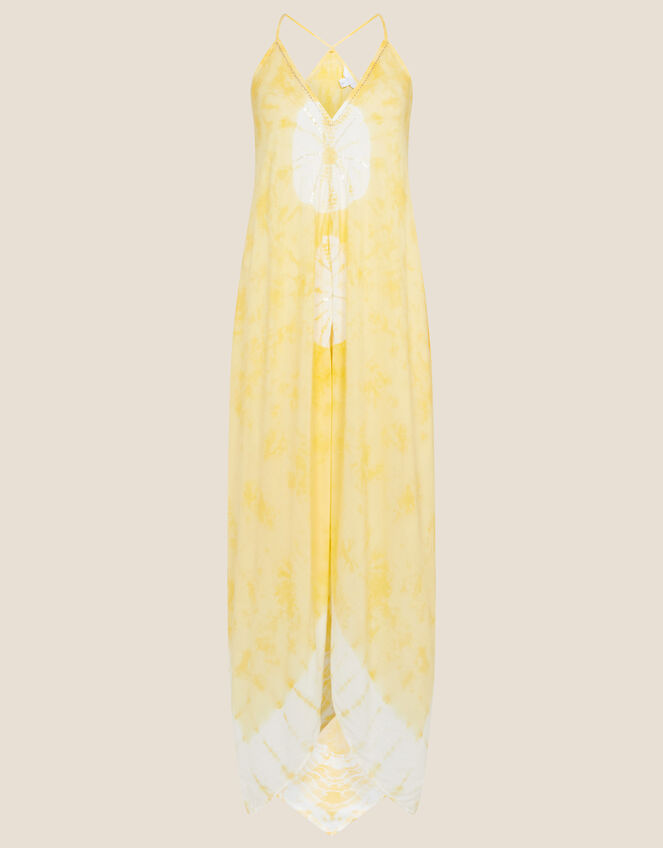 Kali Tie-Dye Hanky Hem Dress , Yellow (YELLOW), large