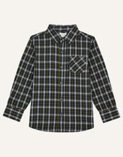 Check Overshirt, Blue (NAVY), large