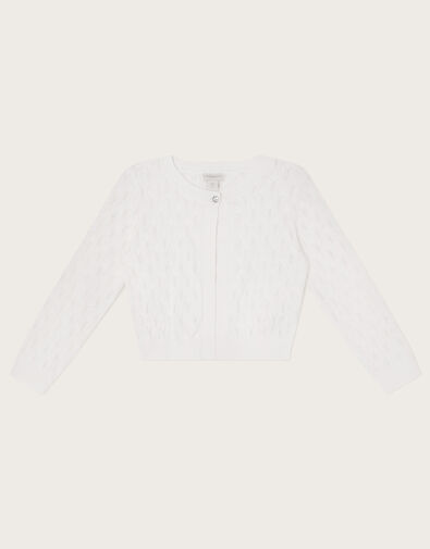 Pointelle Cardigan Ivory, Ivory (IVORY), large