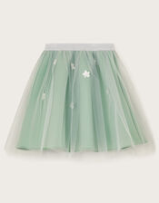 Layla 3D Petal Scuba Skirt, Green (GREEN), large