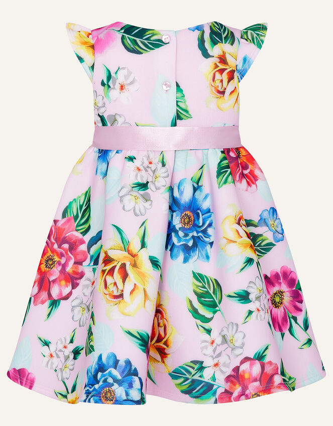 Baby Flo Floral Scuba Dress, Pink (PINK), large