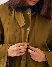 Rosie Corduroy Collar Barn Jacket, Gold (GOLD), large