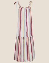 Austen Stripe Dress in LENZING™ ECOVERO™, Yellow (YELLOW), large
