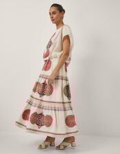 Devotion Twins Olympia Jacquard Midi Skirt, , large