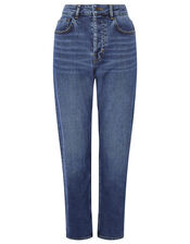 Straight Leg Jeans , Blue (DENIM BLUE), large
