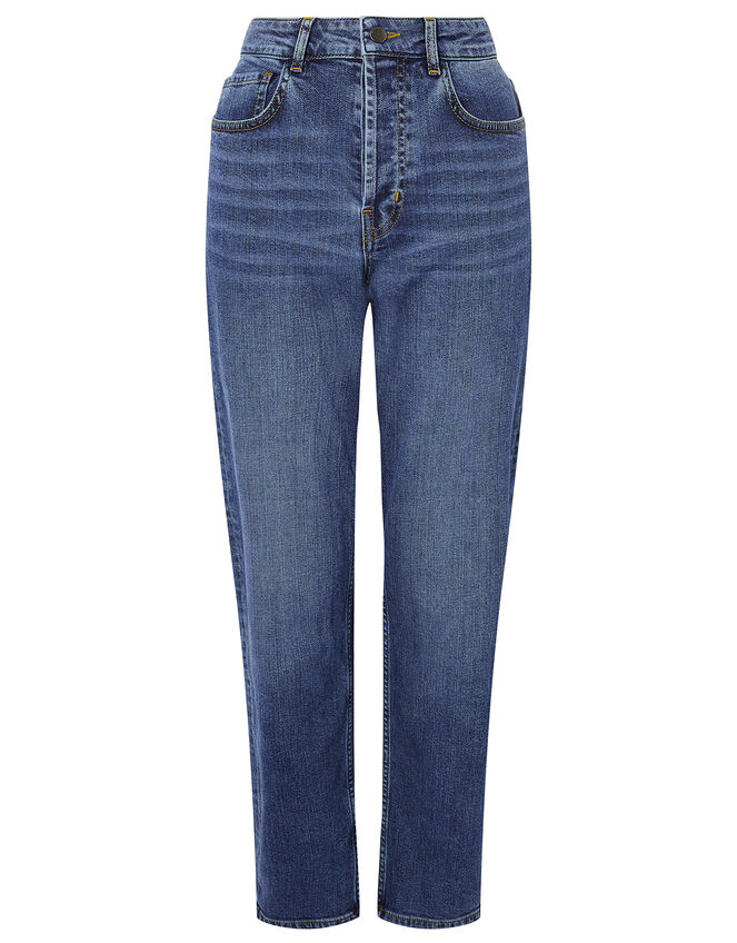 Straight Leg Jeans , Blue (DENIM BLUE), large