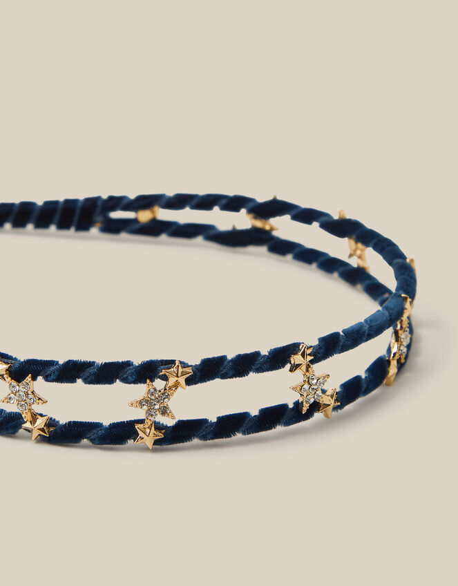 Star Embellished Double Twist Headband, , large