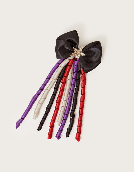 Midnight Spiral Ribbon Barrette Clip, , large