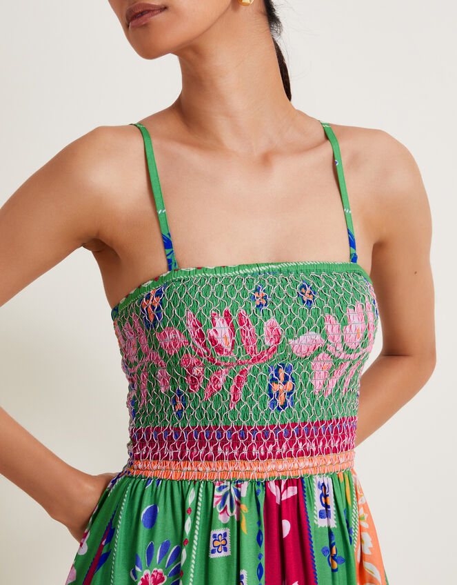 Poppie Bandeau Dress, Green (GREEN), large
