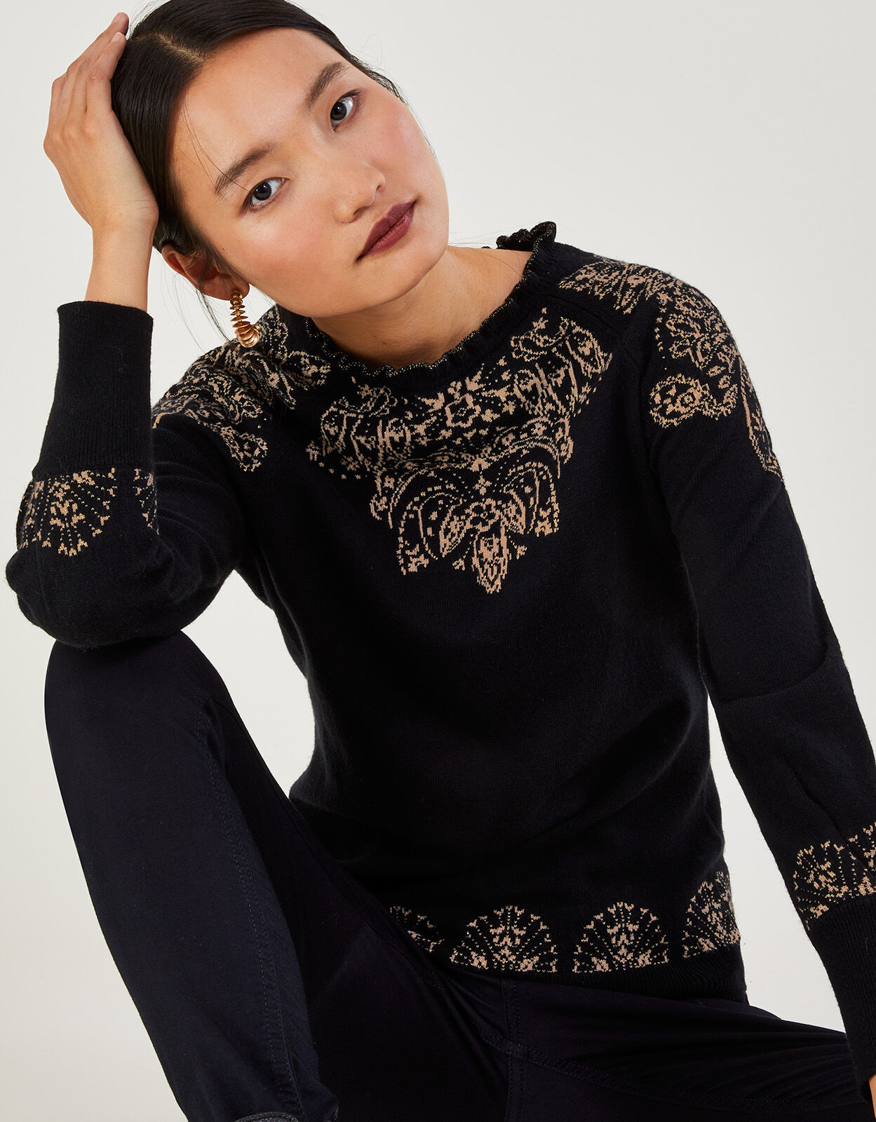 Frill new arrivals collar jumper