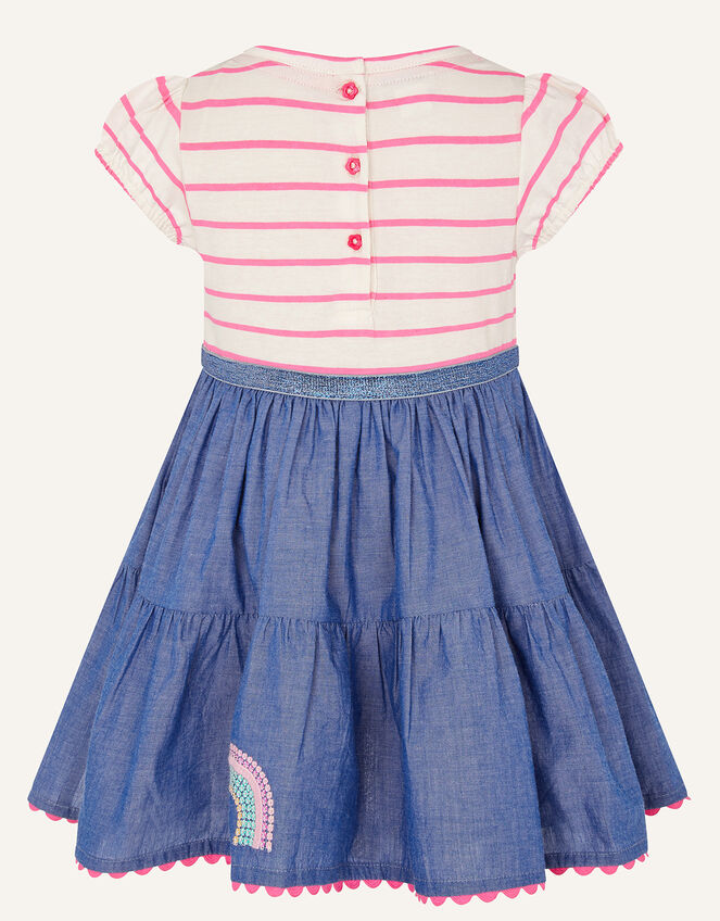 Baby Sequin Rainbow 2-in-1 Dress, Pink (PINK), large