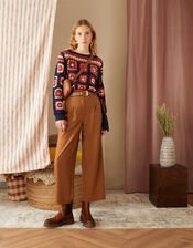 Janice Wide Leg Trousers, Camel (CAMEL), large