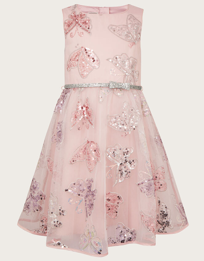 Amelia Butterfly Sequin Dress, Pink (PINK), large