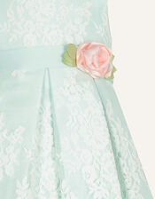 Baby Lola Lace Corsage Dress, Green (GREEN), large