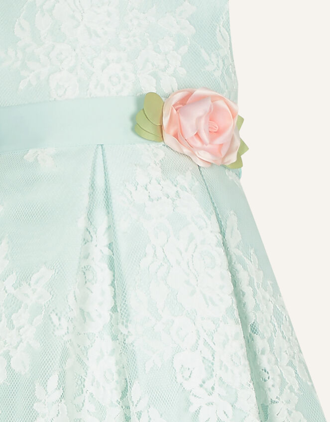 Baby Lola Lace Corsage Dress, Green (GREEN), large