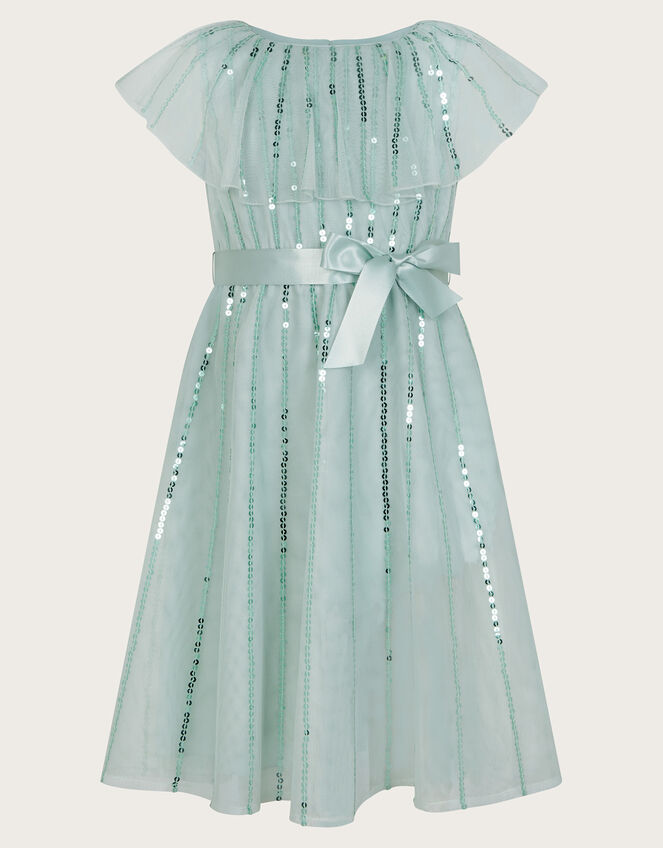 Ulla Sequin Dress, Blue (TURQUOISE), large