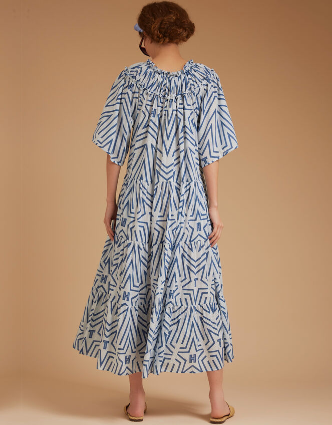 Tallulah and Hope Esther Print Dress, Blue (BLUE), large
