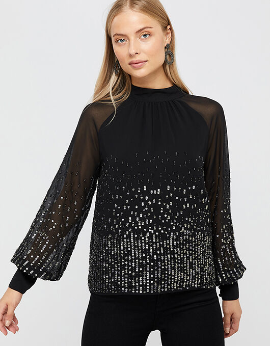 Monsoon sequin top online