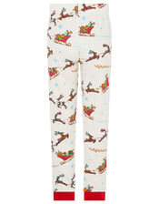 XMAS Sleigh Jersey Pyjama Set, Red (RED), large