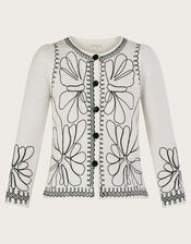 Cora Cornelli Cardigan, Ivory (IVORY), large